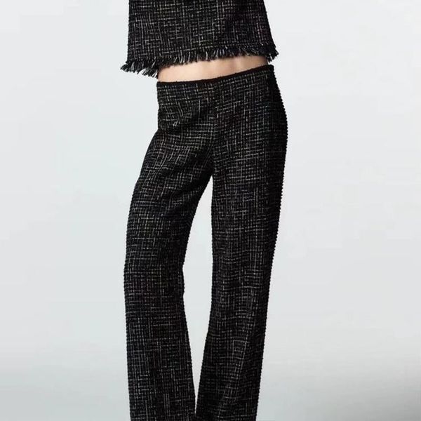 women's pants & capris bm ur hm za 2021 fashion autumn ladies trousers casual all-match high-waist texture edge wide-leg chic, Black;white
women's pants & capris bm ur hm za 2021 fashion autumn ladies trousers casual all-match high-waist texture edge wide-leg chic, Black;white
