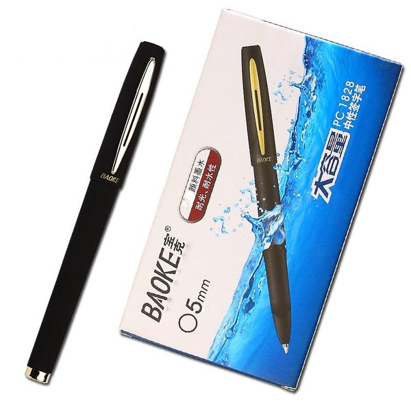 gel pens 12pcs baoke 0.5mm/0.7mm/1mm frosted pen school refill high capacity black ink office supplies stationary
gel pens 12pcs baoke 0.5mm/0.7mm/1mm frosted pen school refill high capacity black ink office supplies stationary