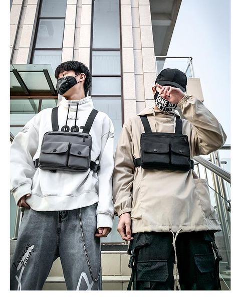 outdoor bags male functional hip hop black sport vest bag women tactical streetwear female waist packs runing men chest rig
outdoor bags male functional hip hop black sport vest bag women tactical streetwear female waist packs runing men chest rig