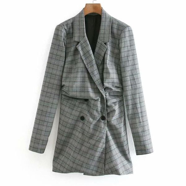 casual dresses hadara fashion long sleeve plaid women elegant turn down collar dress double breasted mini ladies, Black;gray
casual dresses hadara fashion long sleeve plaid women elegant turn down collar dress double breasted mini ladies, Black;gray