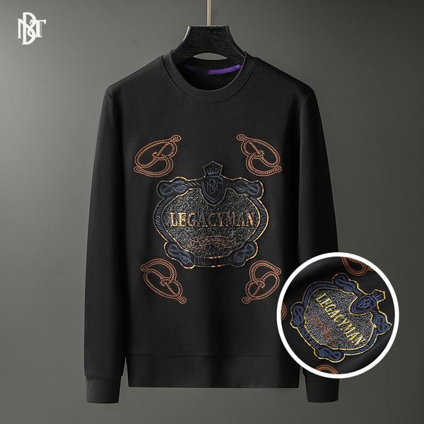 european men's fashion sequin embroidered sweater autumn new trend men's round neck casual pullover long sve top, Black
european men's fashion sequin embroidered sweater autumn new trend men's round neck casual pullover long sve top, Black