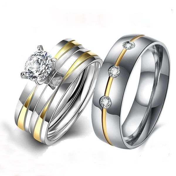 wedding rings fashion ring simple design couple for women and men jewelry anniversary lover gift, Slivery;golden
wedding rings fashion ring simple design couple for women and men jewelry anniversary lover gift, Slivery;golden
