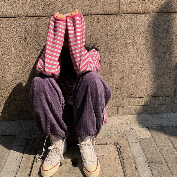 women's pants & capris corduroy women sweatpants oversized straight trousers 2021 winter vintage korean beam feet harem pant baggy high, Black;white
women's pants & capris corduroy women sweatpants oversized straight trousers 2021 winter vintage korean beam feet harem pant baggy high, Black;white