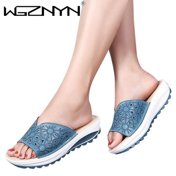 slippers quality women cow leather lady fish mouth wedges flowers out beach shoes woman thick bohemian sandals zapatos de mujer, Black
slippers quality women cow leather lady fish mouth wedges flowers out beach shoes woman thick bohemian sandals zapatos de mujer, Black
