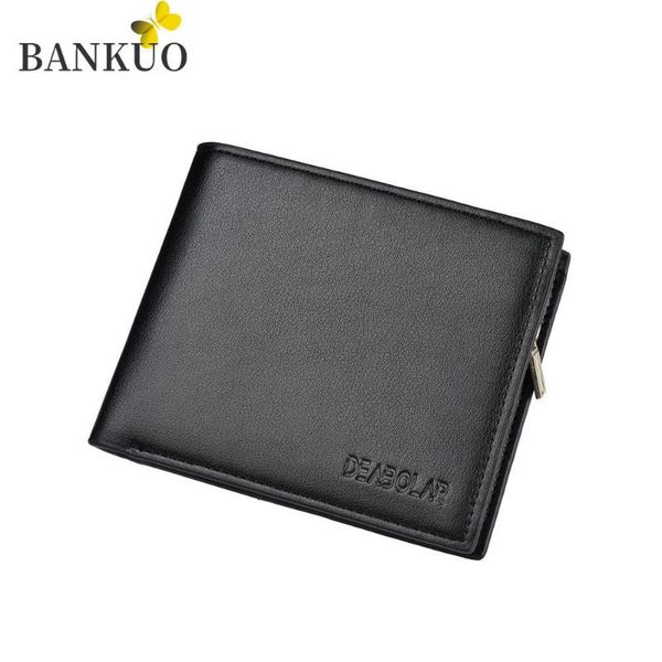 bankuo korean style business multi-card money clip men's short wallet pu leather zip coin purse classic solid z58, Red;black
bankuo korean style business multi-card money clip men's short wallet pu leather zip coin purse classic solid z58, Red;black