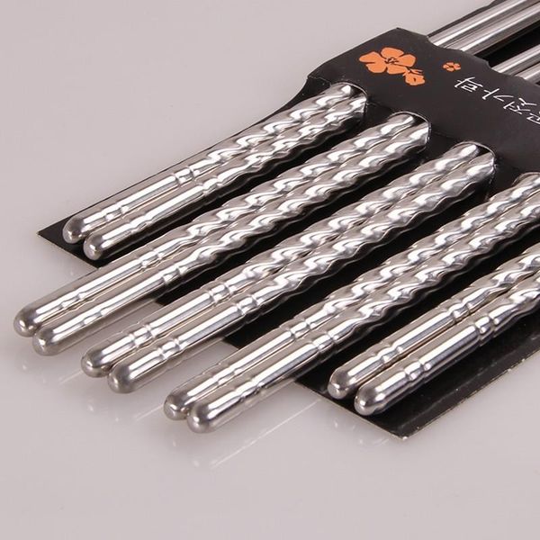chopsticks 5 pairs stainless steel square chinese stylish healthy light weight metal non-slip design kitchen
chopsticks 5 pairs stainless steel square chinese stylish healthy light weight metal non-slip design kitchen