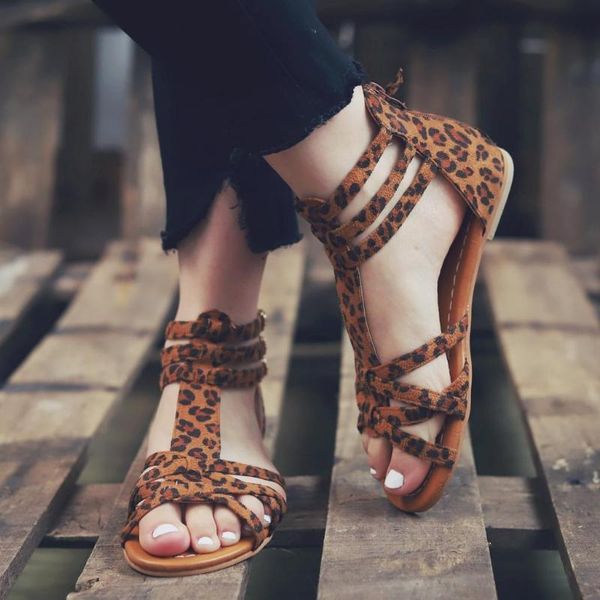 summer women fashion sandals flat buckle strap leopard shoes retro fish mouth back cover heel sandals woman roman style shoes, Black
summer women fashion sandals flat buckle strap leopard shoes retro fish mouth back cover heel sandals woman roman style shoes, Black