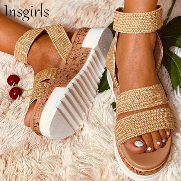 sandals summer beach shoes women 2021 casual elastic band open toe ladies comfortable platform 35-43 large-sized feetwear, Black
sandals summer beach shoes women 2021 casual elastic band open toe ladies comfortable platform 35-43 large-sized feetwear, Black