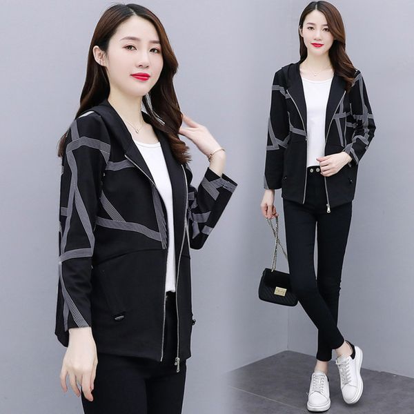 women's short coat 2020 new spring autumn korean loose and versatile et popular women's sweater, Black;brown
women's short coat 2020 new spring autumn korean loose and versatile et popular women's sweater, Black;brown