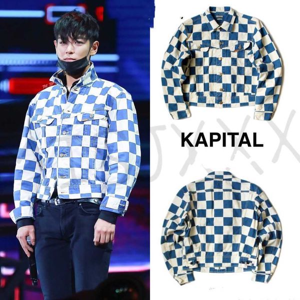 fashiondemon kapital hirata hehong spring and autumn classic plaid denim casual jacket pair jacket, White;black
fashiondemon kapital hirata hehong spring and autumn classic plaid denim casual jacket pair jacket, White;black