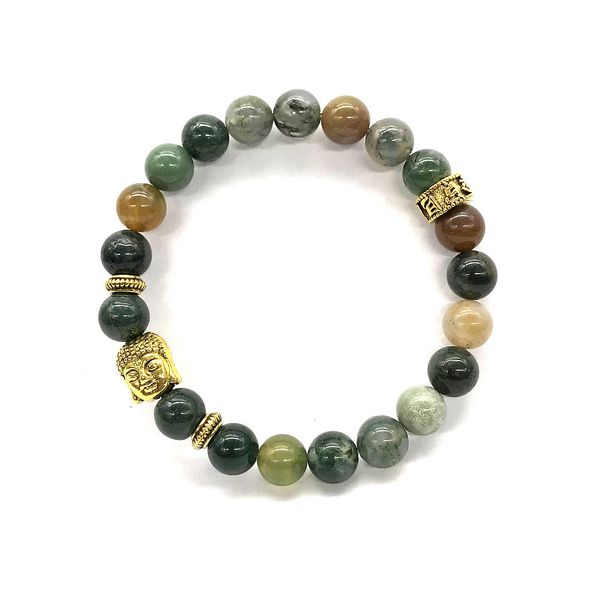 new 8mm indian agate bracelet gold-plated buddha head six-character mantra volcanic stone bracelet jewelry, Black
new 8mm indian agate bracelet gold-plated buddha head six-character mantra volcanic stone bracelet jewelry, Black