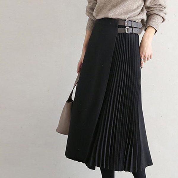 skirt pleated a line solid black khaki belted ekegant office lady 2021 fall autumn korean japan women high waisted midi skirts
skirt pleated a line solid black khaki belted ekegant office lady 2021 fall autumn korean japan women high waisted midi skirts