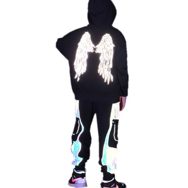boys girls clothing sets 4-14t sports suit reflective hoodies+pants street wear fashion hip hop kids teens clothes suits 210225, White
boys girls clothing sets 4-14t sports suit reflective hoodies+pants street wear fashion hip hop kids teens clothes suits 210225, White