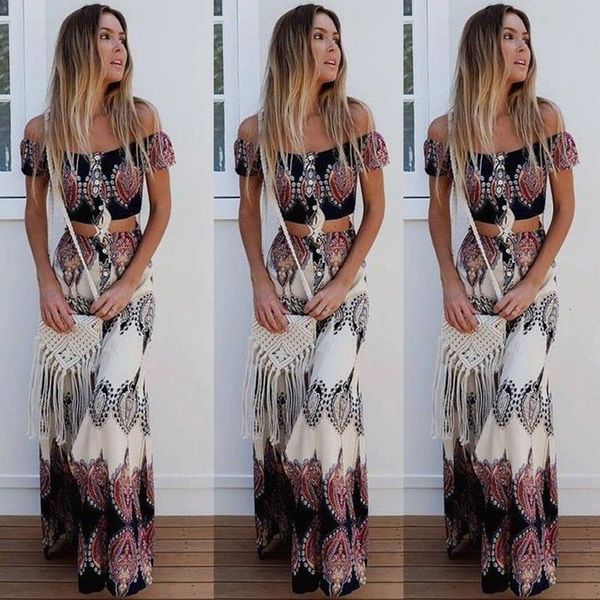 boho print summer women strapless two piece set slash neck short sleeve crop &long skirts beach maxi skirts suit, Gray
boho print summer women strapless two piece set slash neck short sleeve crop &long skirts beach maxi skirts suit, Gray