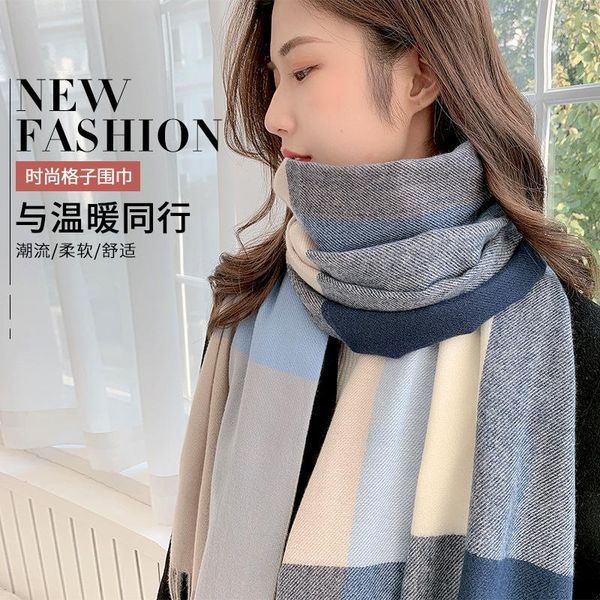 berets 2021 winter scarf for women long warm cashmere scarves hijab solid lady shawl wrap female bandana head scarfs echarpe, Blue;gray
berets 2021 winter scarf for women long warm cashmere scarves hijab solid lady shawl wrap female bandana head scarfs echarpe, Blue;gray