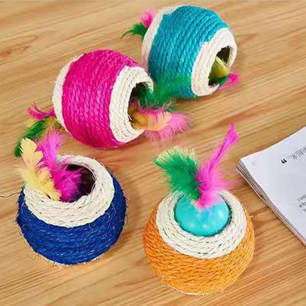 cat toys sisal pet toy ball bite and claw badminton throwing funny interaction beneficial supplies
cat toys sisal pet toy ball bite and claw badminton throwing funny interaction beneficial supplies