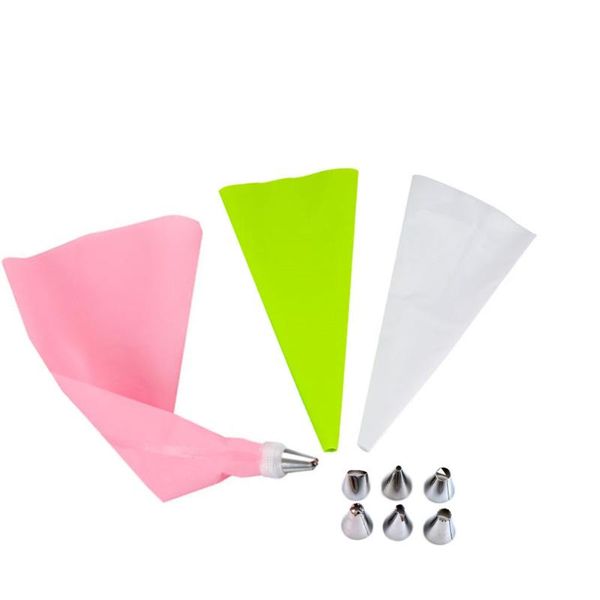 baking & pastry tools 8 pcs/set cake decor tool diy icing piping cream silicone bags stainless steel nozzles converter
baking & pastry tools 8 pcs/set cake decor tool diy icing piping cream silicone bags stainless steel nozzles converter