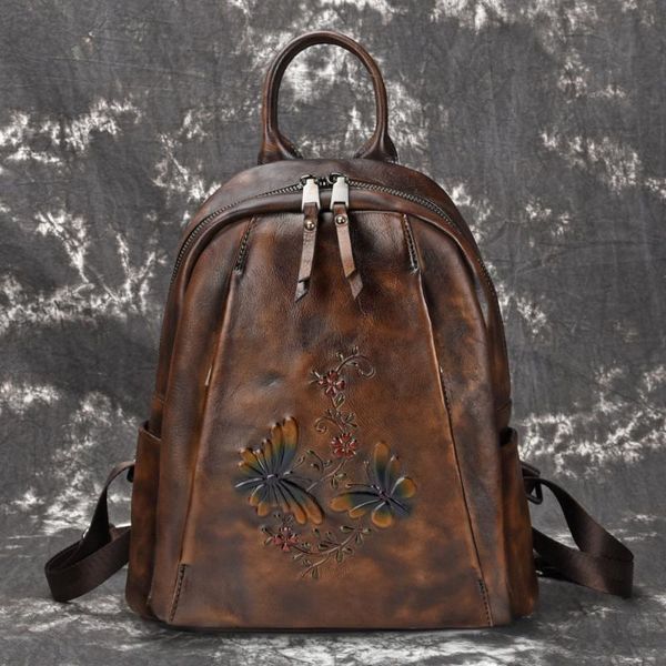 backpack luxury casual genuine leather lapelegant brown color women travel bags flower ladies shopping backpacks
backpack luxury casual genuine leather lapelegant brown color women travel bags flower ladies shopping backpacks