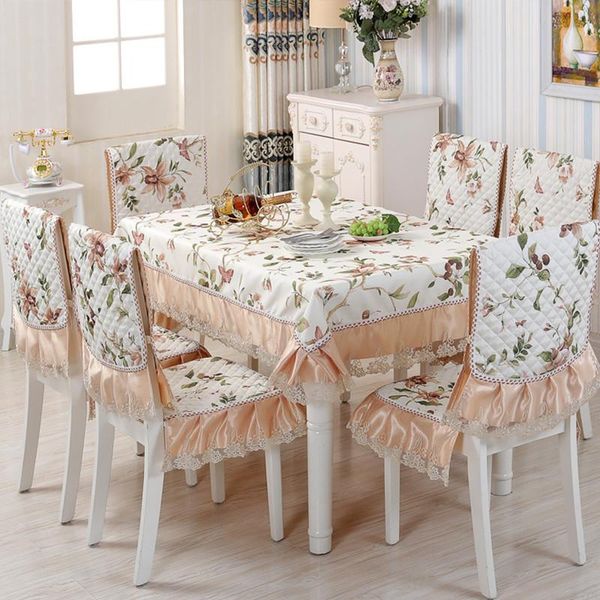 table cloth pastoral floral lace satin chair cover seat cushion set party banquet tablecloth home wedding decoration tapete
table cloth pastoral floral lace satin chair cover seat cushion set party banquet tablecloth home wedding decoration tapete