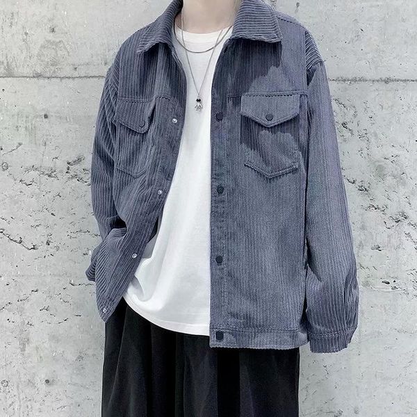 men's jackets corduroy autumn solid color men jacket overalls japanese style harajuku male coat vintage streetwear 2021 clothing, Black;brown
men's jackets corduroy autumn solid color men jacket overalls japanese style harajuku male coat vintage streetwear 2021 clothing, Black;brown