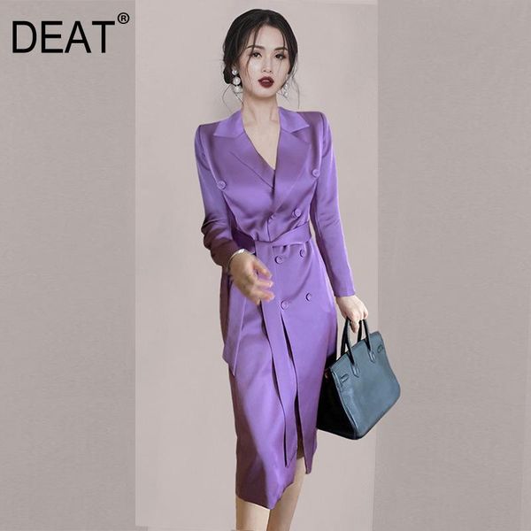 casual dresses deat woman long sleeve dress notched purple solid elegant slim waist office lady style 2021 autumn 15ht450, Black;gray
casual dresses deat woman long sleeve dress notched purple solid elegant slim waist office lady style 2021 autumn 15ht450, Black;gray