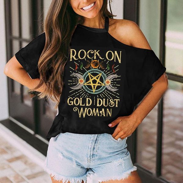 women's t-shirt fashion retro print drop shoulder collar short sleeve, White
women's t-shirt fashion retro print drop shoulder collar short sleeve, White