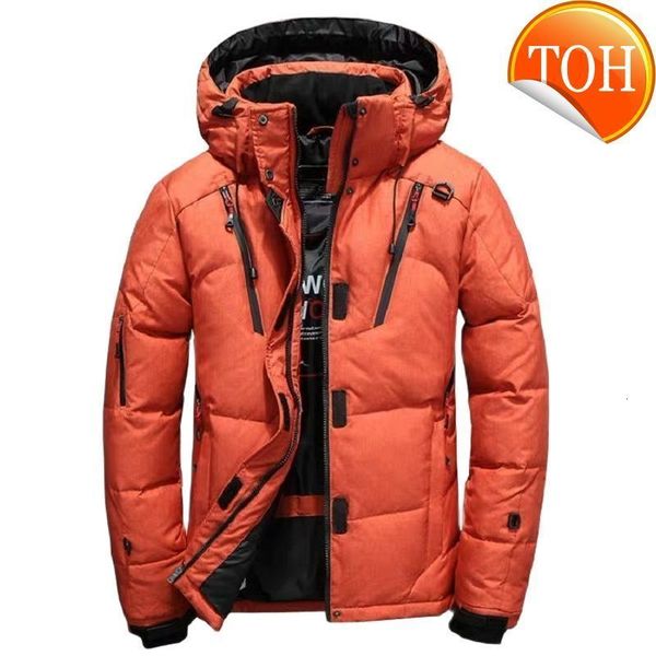 winter men down jackets boys male outerwear hooded coats m l xxl 3xl 4xl, Black