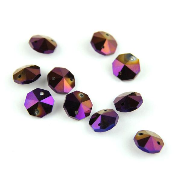 14mm purple light glass octagon beads in 2 holes on crystal garlands for chandelier prism parts
14mm purple light glass octagon beads in 2 holes on crystal garlands for chandelier prism parts