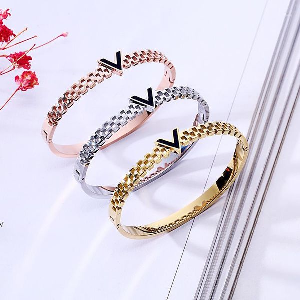 fashion v bracelet,hollow open spring titanium steel , women's rose gold bracelet, fashion jewelry wholesale1, Black
fashion v bracelet,hollow open spring titanium steel , women's rose gold bracelet, fashion jewelry wholesale1, Black