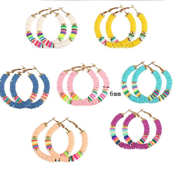stud zv 1pair colourful beach surfer style circle clay earring for women girls gift ceramic beaded earrings wedding party jewelry, Golden;silver
stud zv 1pair colourful beach surfer style circle clay earring for women girls gift ceramic beaded earrings wedding party jewelry, Golden;silver