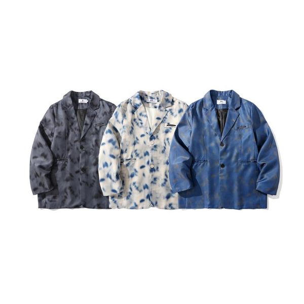 men's jackets dark fashion tie dyed suit jacket high street loose lapel casual men suits\n mens, Black;brown
men's jackets dark fashion tie dyed suit jacket high street loose lapel casual men suits\n mens, Black;brown