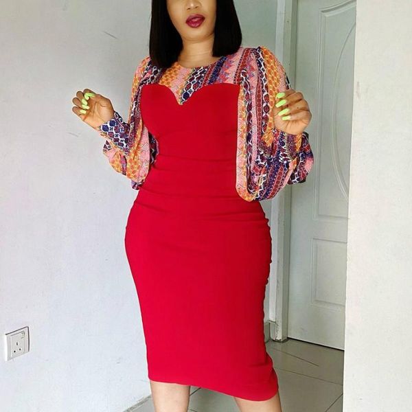 casual dresses women bodycon patchwork printed lantern sleeves elegant office ladies work wear spring fashion african female 2021, Black;gray
casual dresses women bodycon patchwork printed lantern sleeves elegant office ladies work wear spring fashion african female 2021, Black;gray