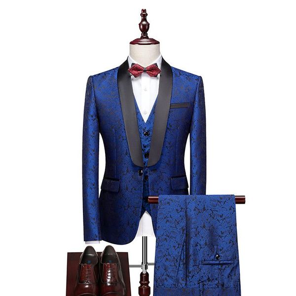 men's suits & blazers 3 pieces mens suit formal business print tuxedos jacket royal blue black white for wedding groom man(blazer+vest+, White;black
men's suits & blazers 3 pieces mens suit formal business print tuxedos jacket royal blue black white for wedding groom man(blazer+vest+, White;black