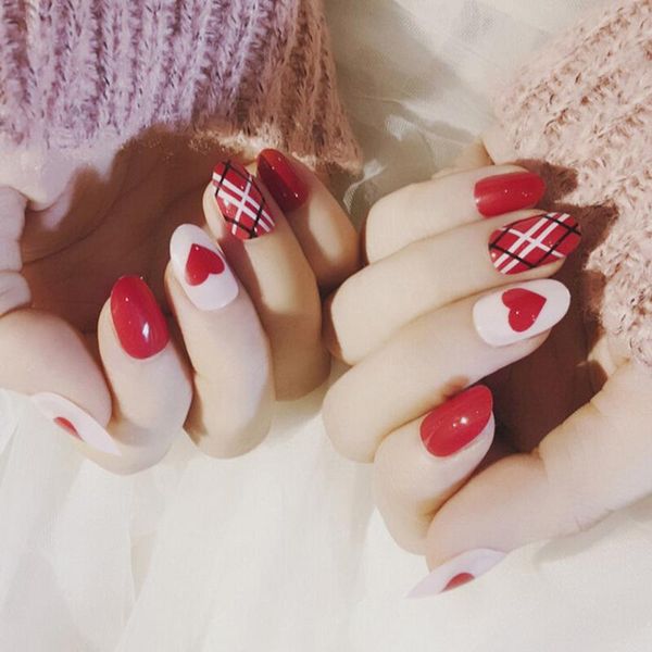 xingceng false nails 24pcs/set multi style fake lady acrylic full nail tips art tools, Red;gold
xingceng false nails 24pcs/set multi style fake lady acrylic full nail tips art tools, Red;gold