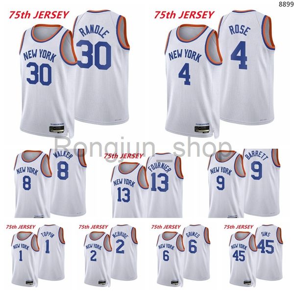 2021-22 75th anniversary printed mens basketball julius randle derrick rose kemba walker evan fournier rj barrett mcbride sims grimes white, Black
2021-22 75th anniversary printed mens basketball julius randle derrick rose kemba walker evan fournier rj barrett mcbride sims grimes white, Black