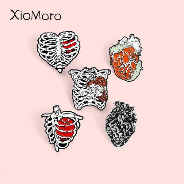 pins, brooches skeleton organ enamel pins anatomical heart rose for nurses and doctors black punk gothic lapel pin badge jewelry gift, Gray
pins, brooches skeleton organ enamel pins anatomical heart rose for nurses and doctors black punk gothic lapel pin badge jewelry gift, Gray