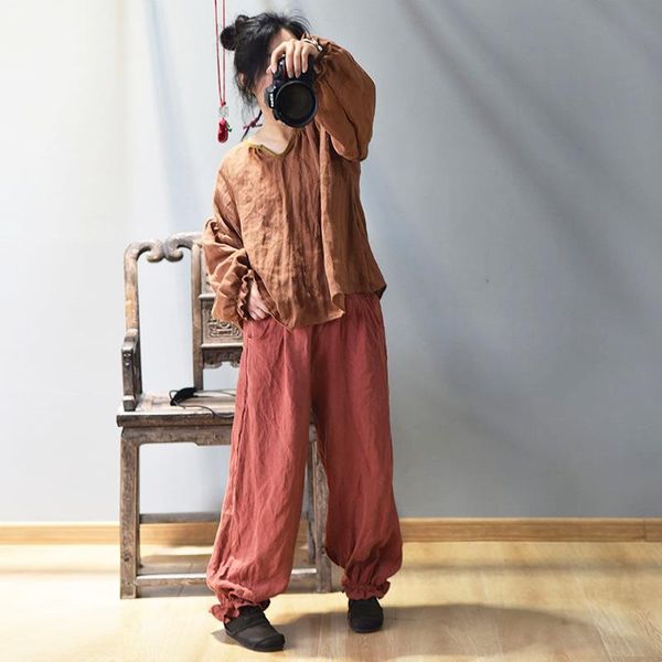 women's pants & capris women thin cotton linen solid color elastic waist 2021 spring summer turnip harem loose vintage trousers, Black;white
women's pants & capris women thin cotton linen solid color elastic waist 2021 spring summer turnip harem loose vintage trousers, Black;white