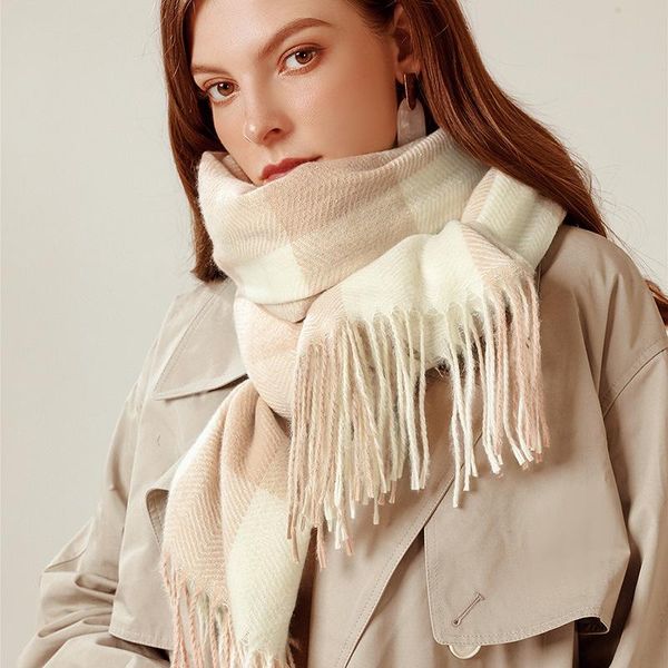 scarves 2021 simple korean warm shawl cashmere scarf women autumn winter knitted bib plaid femme, Blue;gray
scarves 2021 simple korean warm shawl cashmere scarf women autumn winter knitted bib plaid femme, Blue;gray
