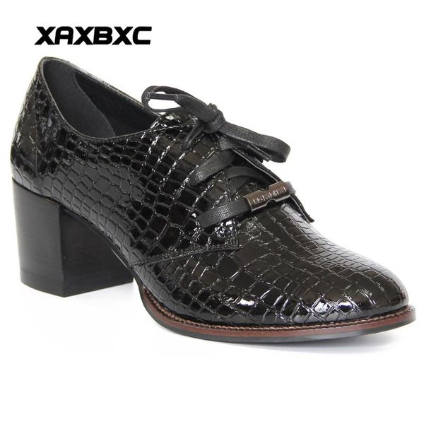 dress shoes xaxbxc 2021 spring autumn leather oxfords platform high heels women pumps lace up thick heel casual ladies mujer, Black
dress shoes xaxbxc 2021 spring autumn leather oxfords platform high heels women pumps lace up thick heel casual ladies mujer, Black