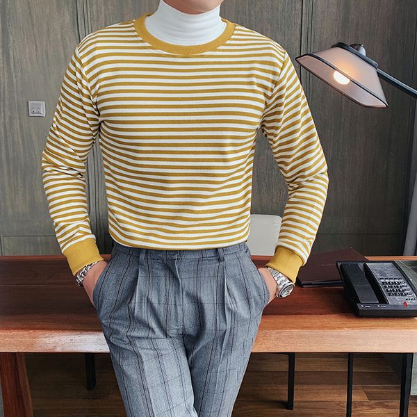 New Autumn 2021 Simple Gentlemen Striped Shirts Men's Clothes Long Sleeve Fine ZZ3Y, White;black
New Autumn 2021 Simple Gentlemen Striped Shirts Men's Clothes Long Sleeve Fine ZZ3Y, White;black