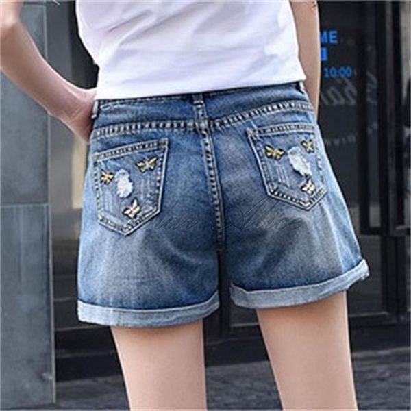 2021 women's summer new embroidered loose plus fat increase increase thin wide leg denim shorts, White;black
2021 women's summer new embroidered loose plus fat increase increase thin wide leg denim shorts, White;black