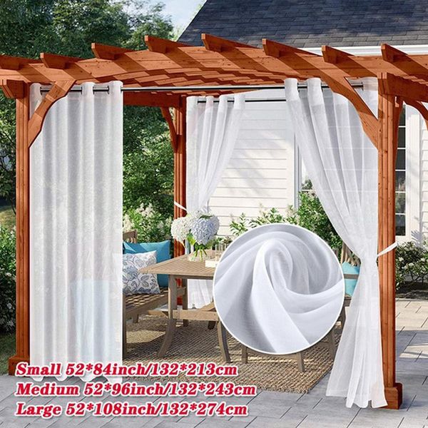 curtain & drapes 2pcs waterproof garden decoration outdoor sheer curtains for porch beach patio exterior voile with sliver ring gromme
curtain & drapes 2pcs waterproof garden decoration outdoor sheer curtains for porch beach patio exterior voile with sliver ring gromme