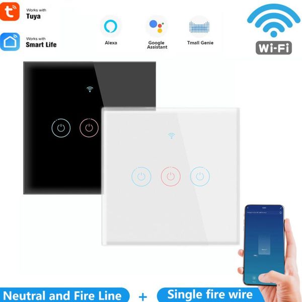 smart home control 1/2/3 gang tuya wifi touch switch 110-250v wall button for alexa google assistant eu standard devices
smart home control 1/2/3 gang tuya wifi touch switch 110-250v wall button for alexa google assistant eu standard devices