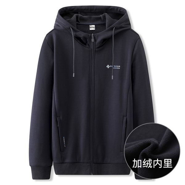 2021 sports plus size men's hooded cardigan extra large thickened plush autumn winter sweater et, Black
2021 sports plus size men's hooded cardigan extra large thickened plush autumn winter sweater et, Black
