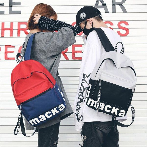 backpack personalized letter streamer design wild hit color college style boys and girls student schoolbag
backpack personalized letter streamer design wild hit color college style boys and girls student schoolbag