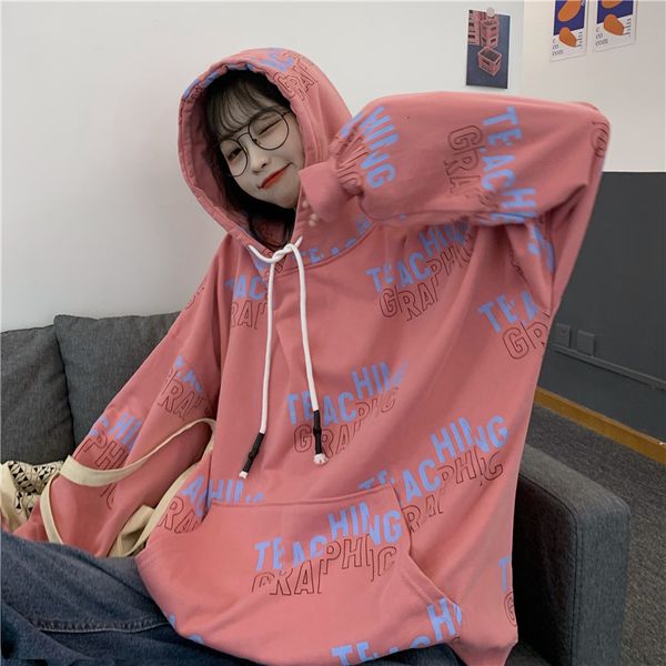 2021 college style new loose letter printed pocket autumn personality fashion drop sleeve sweatshirt l9sr, Black
2021 college style new loose letter printed pocket autumn personality fashion drop sleeve sweatshirt l9sr, Black