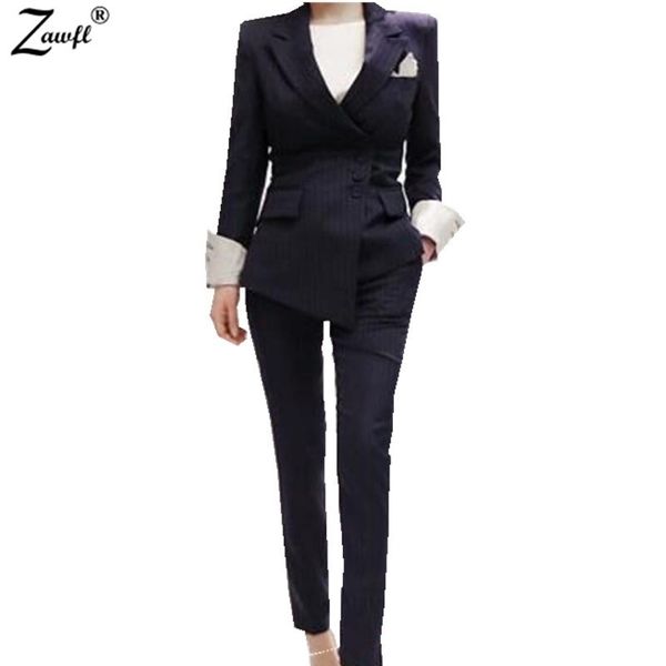 zawfl arrival spring fashion women's business pants suits striped slim blazer coat for women 2 pieces set 210525, White
zawfl arrival spring fashion women's business pants suits striped slim blazer coat for women 2 pieces set 210525, White