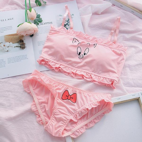 bras sets brallete briefs japanese pink girl heart bra cute sweet soft underwear thin student tube set plus size, Red;black
bras sets brallete briefs japanese pink girl heart bra cute sweet soft underwear thin student tube set plus size, Red;black