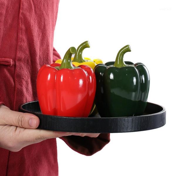 storage bottles & jars ceramic simulation vegetable containers green pepper shape tank tea salt sugar bowl sealed can kitchen supplies
storage bottles & jars ceramic simulation vegetable containers green pepper shape tank tea salt sugar bowl sealed can kitchen supplies