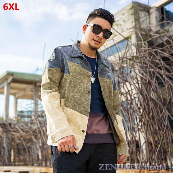 men's jackets trendy brand stitching color matching loose jacket large size 6xl 5xl 4xl fashion men plus clothes, Black;brown
men's jackets trendy brand stitching color matching loose jacket large size 6xl 5xl 4xl fashion men plus clothes, Black;brown
